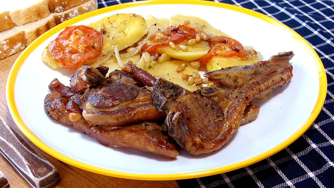 chuletas de cordero al horno con salsa